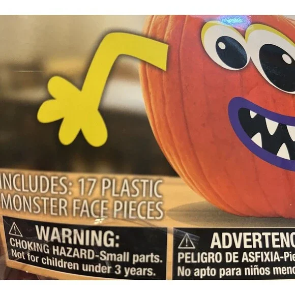Way to Celebrate Halloween Create Your Own Monster Pumpkin Kit No Carve 17 Pc - Picture 4 of 11